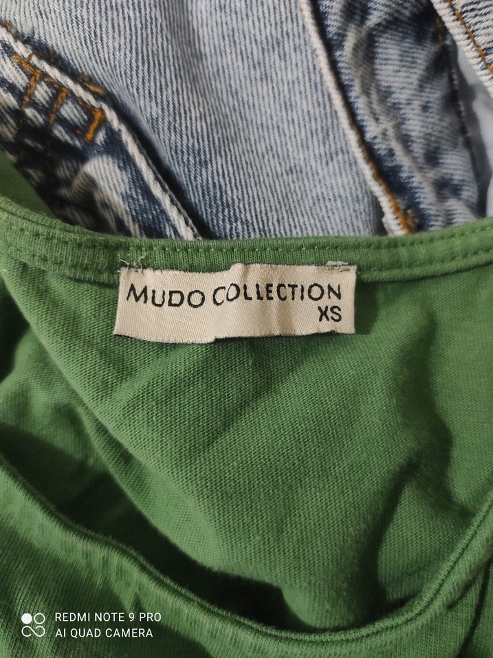 Yeşil Mini Sıfır Kol Elbise - Görsel 3