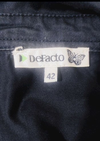 Gri Kısa Kollu Kot Kadın Elbise - Görsel 3