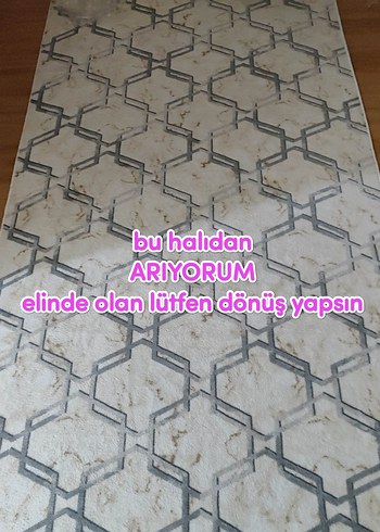 Bohem Bej Gri Desenli Halı