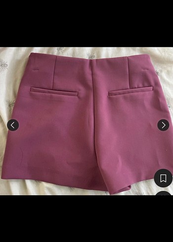 Düğmeli Koyu Pembe Mini şort Etek - Görsel 2