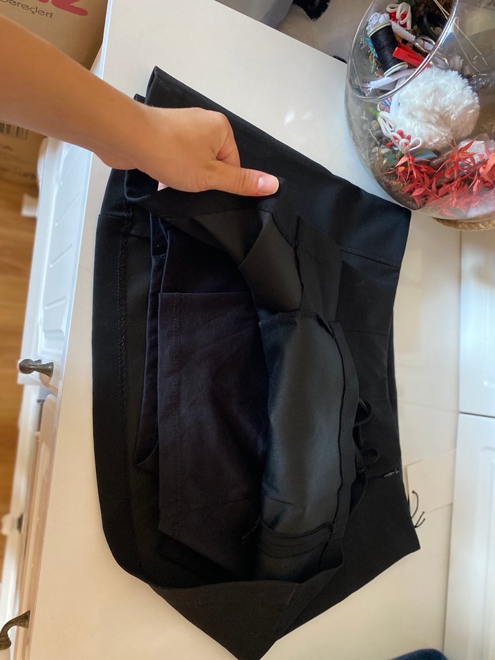 Piliseli Siyah Gotik Mini şort Etek - Görsel 3