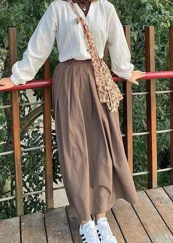 Zara hooopstore Uzun Pilili Etek