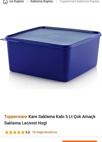 Tupperwear saklama kabı 