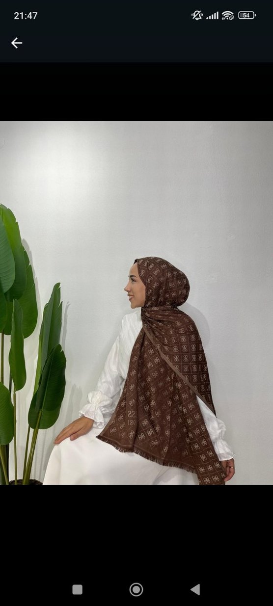 Guess çift taraflı kaşmir şal - Görsel 2