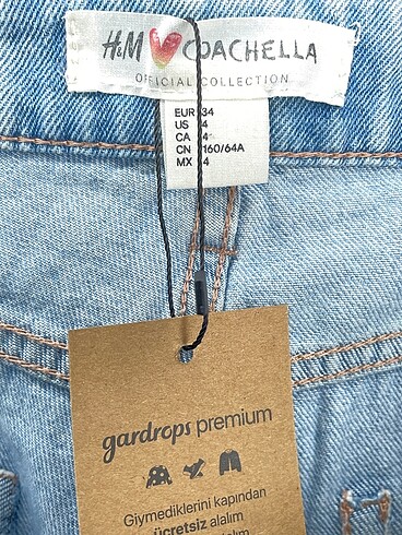 34 Beden mavi Renk H&M Jean / Kot %70 İndirimli.