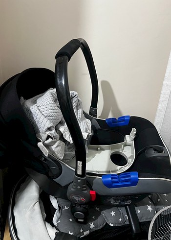 Yoyko City 3'ü 1 Arada Siyah Bebek Arabası - Görsel 10