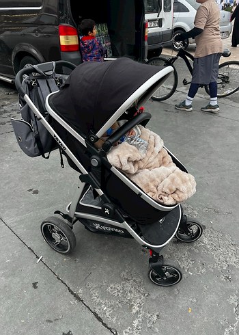 Yoyko City 3'ü 1 Arada Siyah Bebek Arabası - Görsel 6