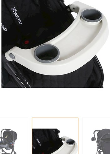 Yoyko City 3'ü 1 Arada Siyah Bebek Arabası - Görsel 4