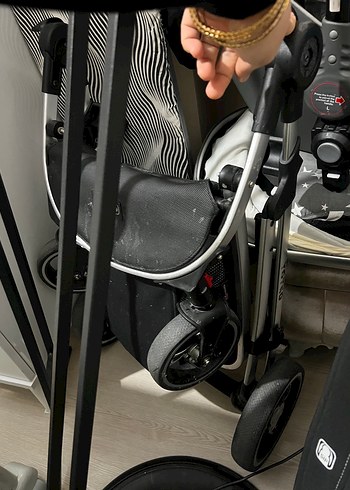 Yoyko City 3'ü 1 Arada Siyah Bebek Arabası - Görsel 8