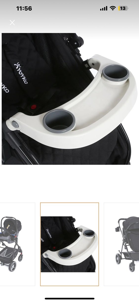 Yoyko City 3'ü 1 Arada Siyah Bebek Arabası - Görsel 4
