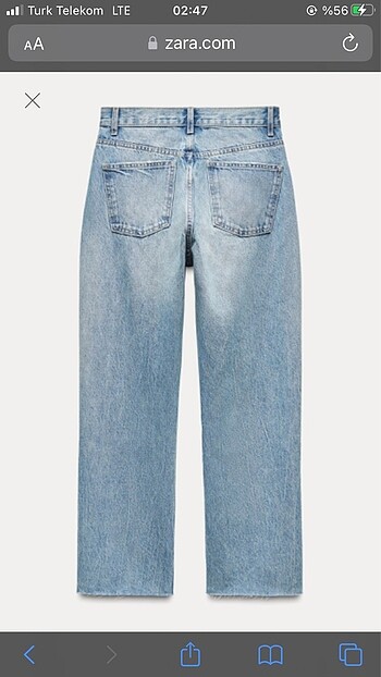 Zara Zara Straight Fit Yüksek Bel