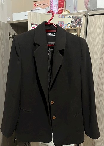 Diğer Sik Kahve Dugmeli Blazer Ceket