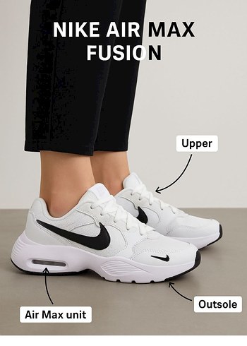 Nike Air Max Fusion Beyaz Kadın Spor Ayakkabı