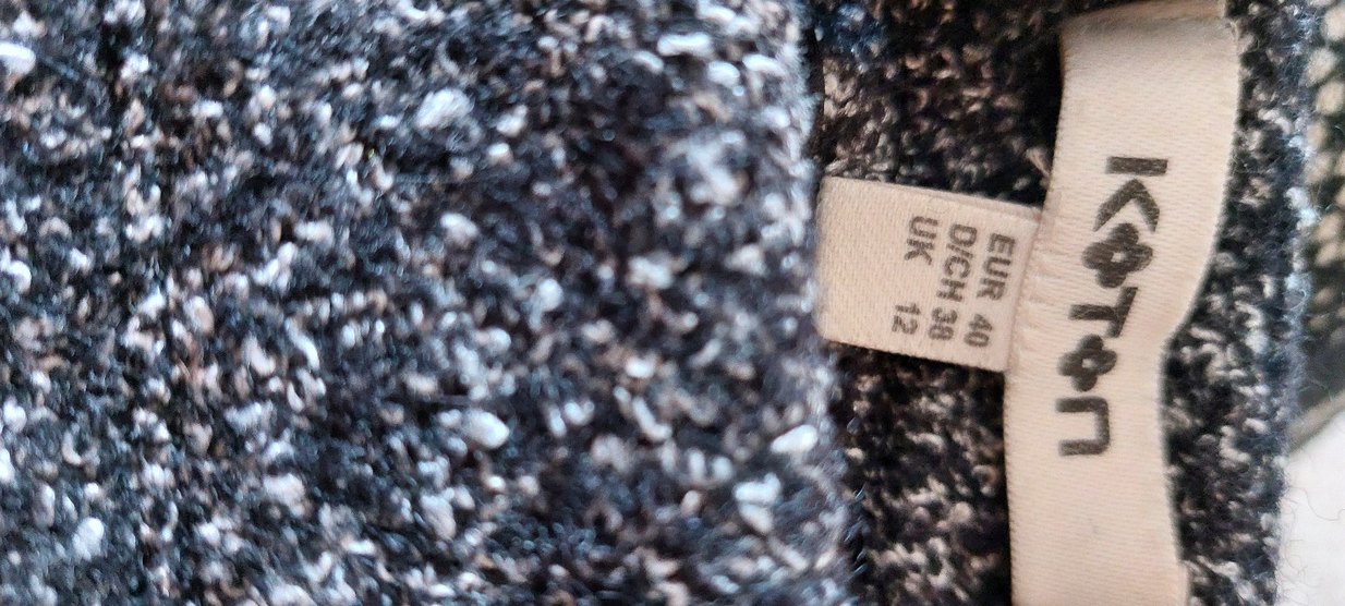 Siyah Örgü Mini Etek - Görsel 3