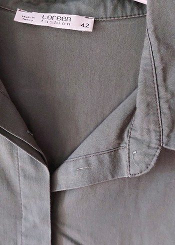 Uzun Kollu Keten Salaş Kadın Elbise - Görsel 3