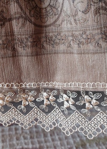 Bej vizonÇiçekli Etek 40 42 44 bedenlere olur - Görsel 6