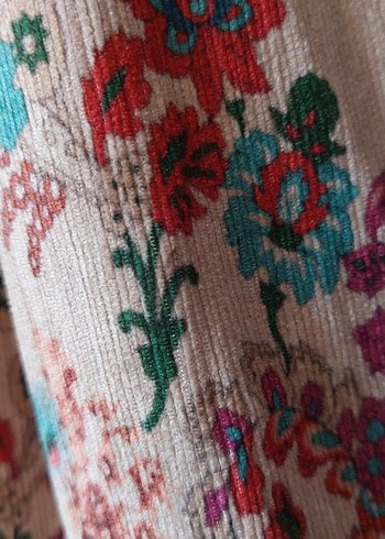 Bej vizonÇiçekli Etek 40 42 44 bedenlere olur - Görsel 3