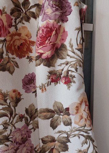 Çiçek Desenli Bohem Uzun kışlık Elbise - Görsel 8