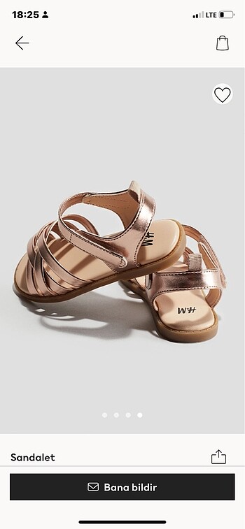 29 Beden H&M sandalet 29 beden