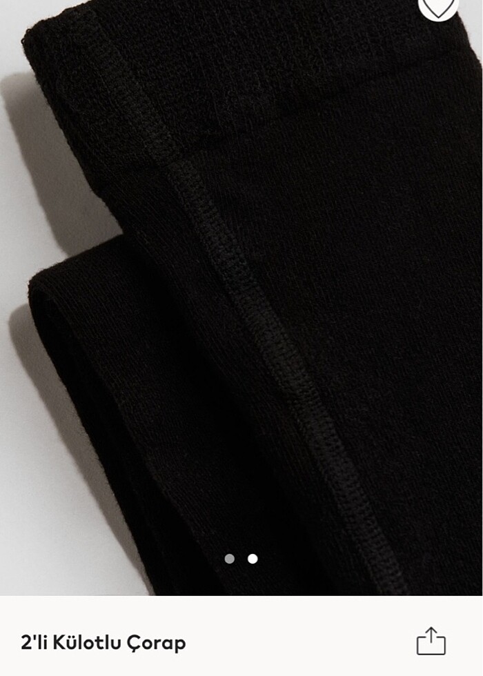 2'li Külotlu Çorap (10-12 yaş için, yeni, marka H&M) - Görsel 4