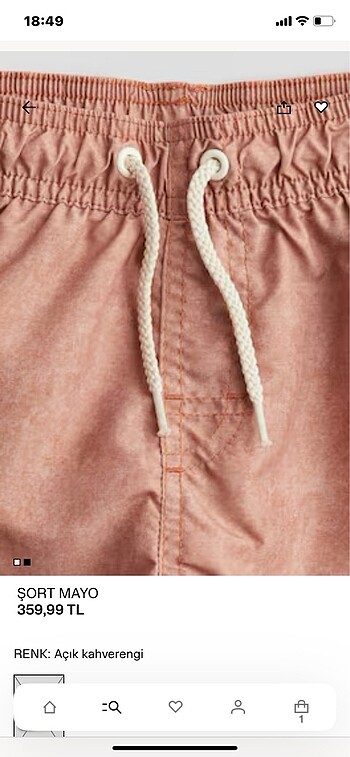 Şort mayo (H&M yeni ve etiketli, 10-12 yaş için) - Görsel 2