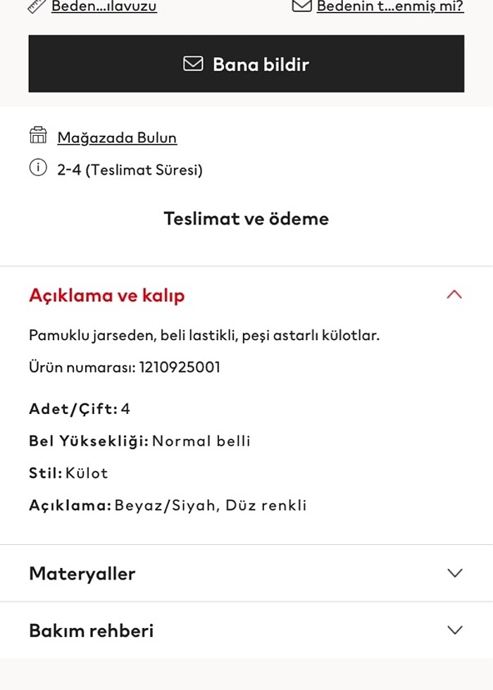 H&M 4?lü kız külot 10-12 yaş için (yeni ve etiketli). Başka bede - Görsel 5