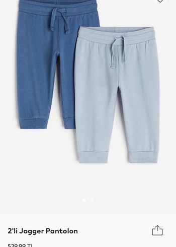 H&M 2 tane ürün (eşofman takım + 2li pantolon)