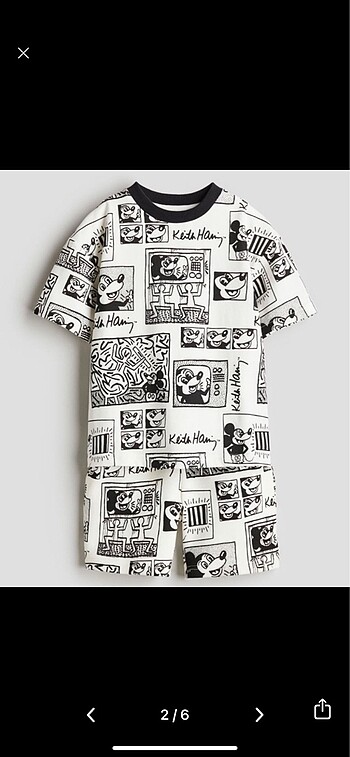 H&M H&M #Mickey 2?li alt-üst set 2-4yaş (yeni ve etiketli). Başka