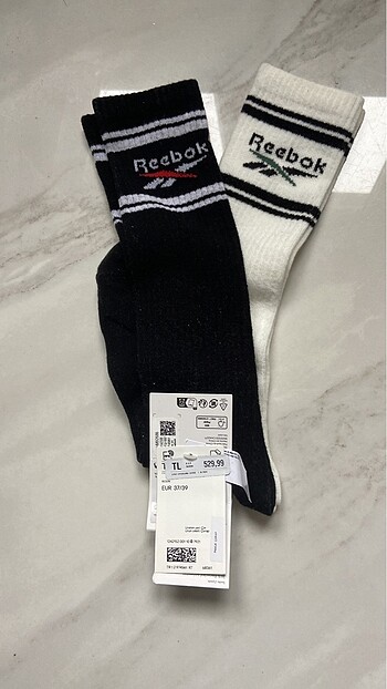 Diz Boyu Çorap(Reebok, 37-39 bedenler, yeni ve etiketli) - Görsel 4