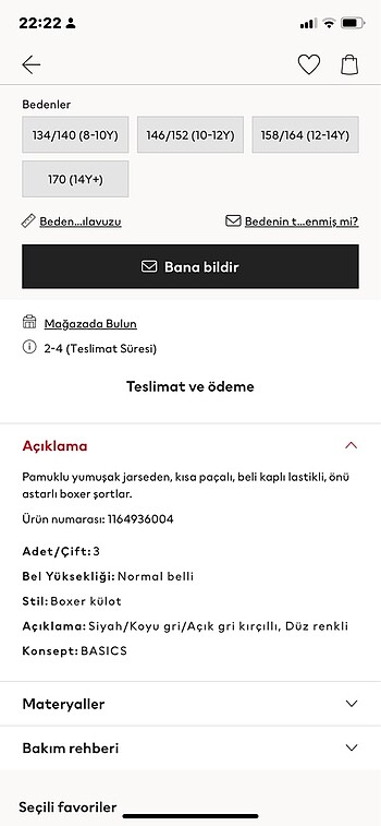10 Yaş Beden H&M 3?lü boxer 10-12 yaş için (yeni ve etiketli)