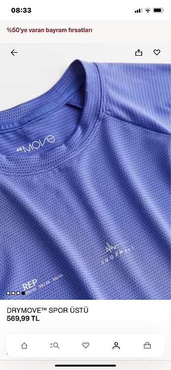 m Beden lacivert Renk H&M spor t-short dry move (M beden Lavanta mavisi renk)