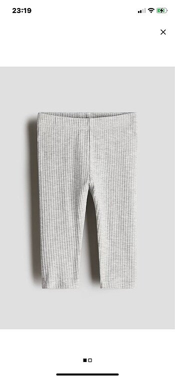 Ribanalı ve pamuklu tayt (H&M, 3-4 yaş için)