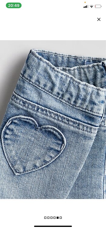H&M Kot pantolon (H&M yeni ve etiketli 3-4 yaş için)