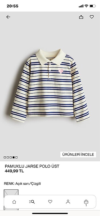 24-36 Ay Beden çeşitli Renk Pamuklu jarse polo üst (H&M yeni ve etiketli , 2-4 yaş için) .