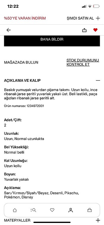 24-36 Ay Beden Velur pijama takımı Pokemon (H&M , yeni ve etiketli) 2-4 yaş içi