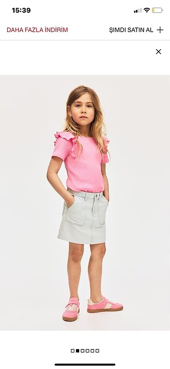 Farbalalı ve pamuklu üst (H&M marka, yeni ve etiketli) #pembe