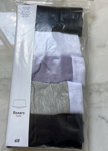 5li pamuklu kız boxer (H&M marka) - Görsel 3