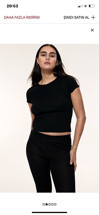 İnce triko tişört H&M marka (L beden, yeni ve etiketli)