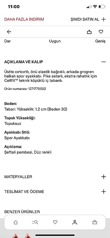 29 Beden pembe Renk Spor ayakkabı ( 29 numara , yeni ve etiketli) H&M marka