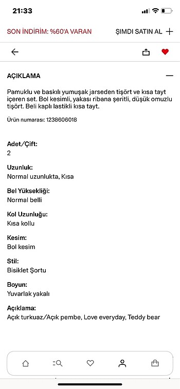 6 Yaş Beden 2 parçalı baskılı set (6-7 yaş, yeni ve etiketli, marka H&M) #te