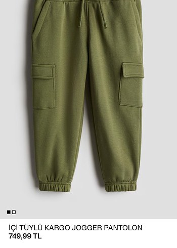 İçi Tüylü Kargo Jogger Pantolon