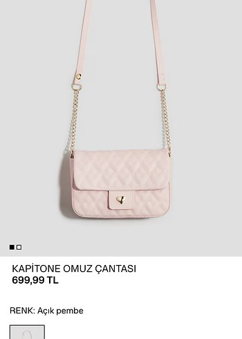 Açık Pembe Kapitone Zincir Detaylı Omuz Çantası (kız çoçuk için)