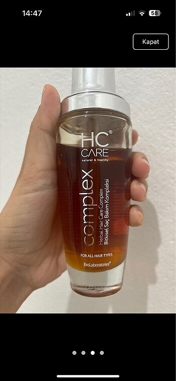  Beden HC CARE saç yağı