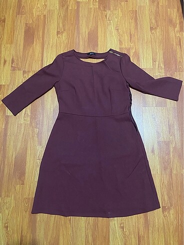 Bordo elbise