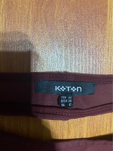 Koton Bordo elbise