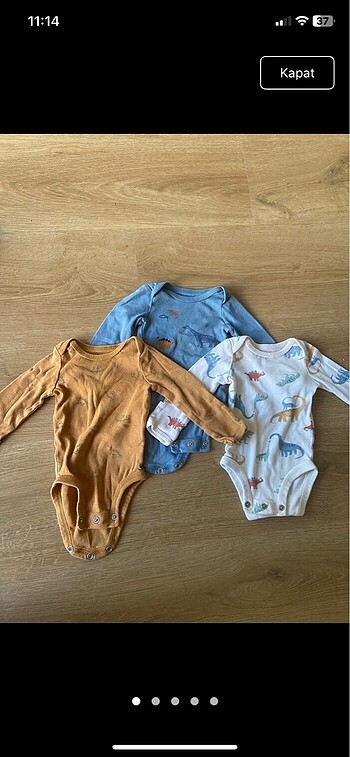 Carters erkek bebek 3lü zıbın