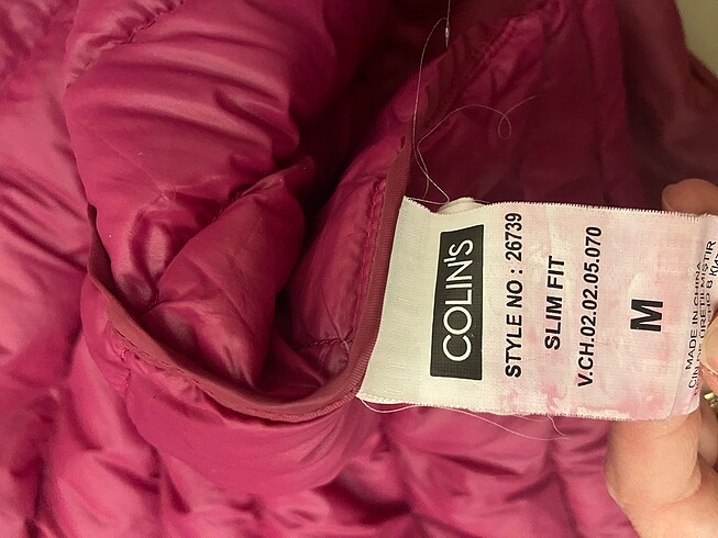 m Beden Colins kadın ince mont
