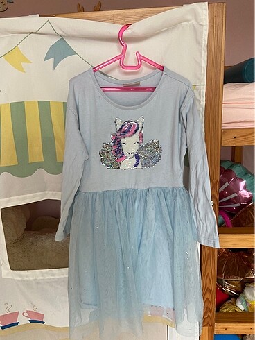 LC Waikiki LCW kız çocuk unicorn elbise
