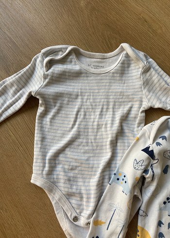 LCW 3 lü bebek çıtçıtlı uzu  kollu body - Görsel 2