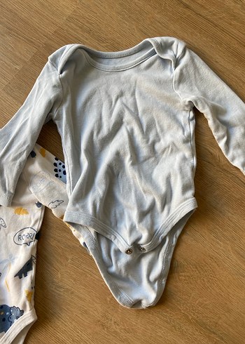 LCW 3 lü bebek çıtçıtlı uzu  kollu body - Görsel 4